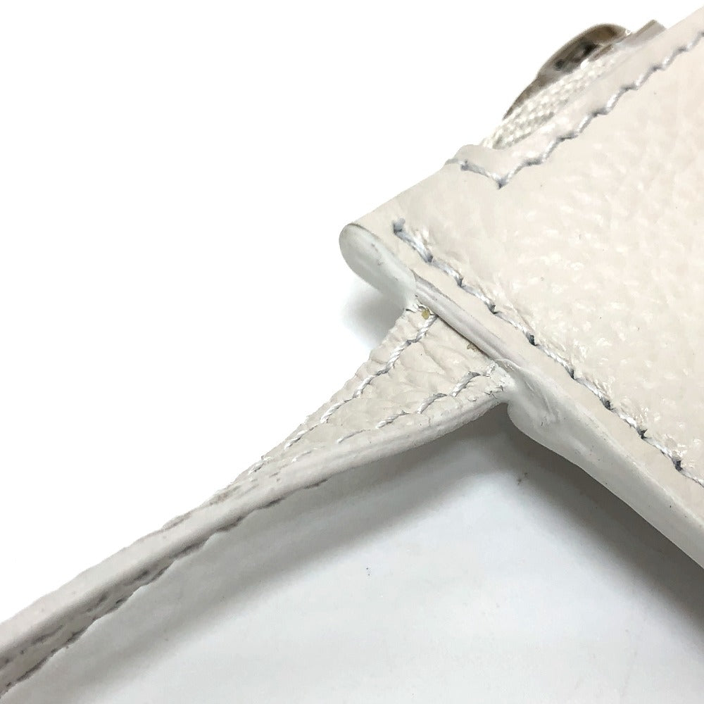 BALENCIAGA 659920 North South 2-Way Shoulder Bag, Leather, Women's, White