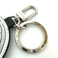 LOUIS VUITTON M68667 Damier Graphite Porte-Clés Paddit Window Rose Key Ring Keychain in Damier Graphite Canvas, Men's, White/Black
