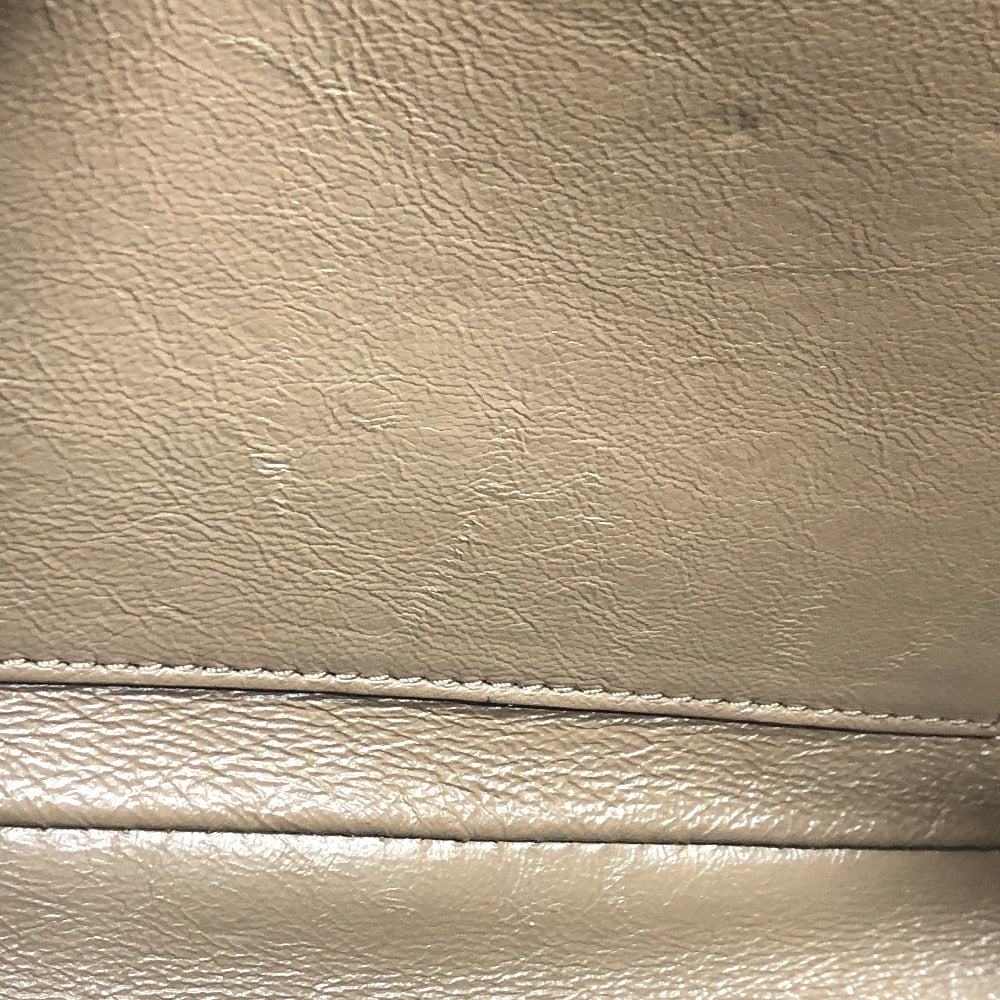 BALENCIAGA 644432 Logo Everyday Pochette Bag, Second Bag, Clutch Bag, Leather, Women's, Brown