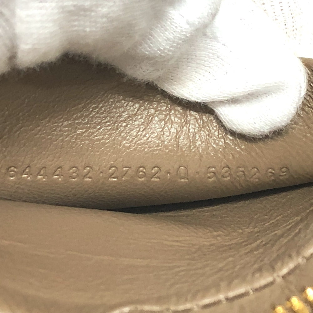 BALENCIAGA 644432 Logo Everyday Pochette Bag, Second Bag, Clutch Bag, Leather, Women's, Brown