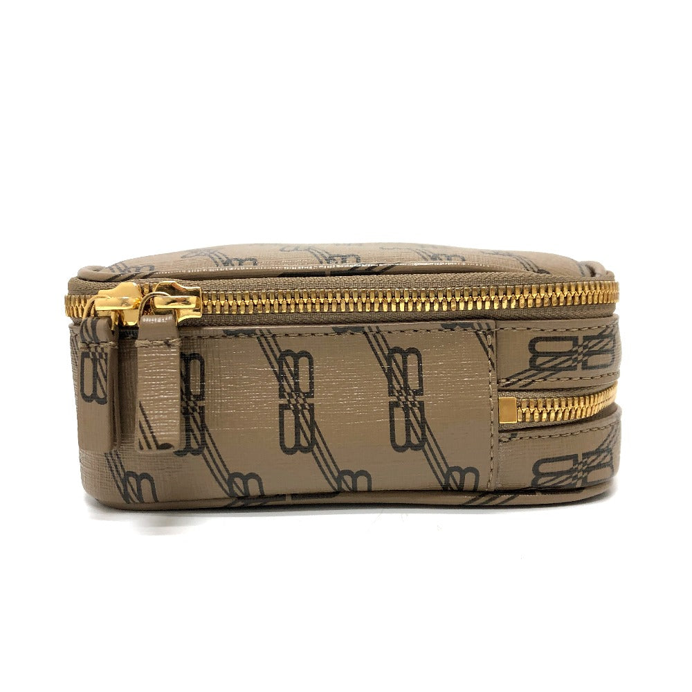 BALENCIAGA 644432 Logo Everyday Pochette Bag, Second Bag, Clutch Bag, Leather, Women's, Brown