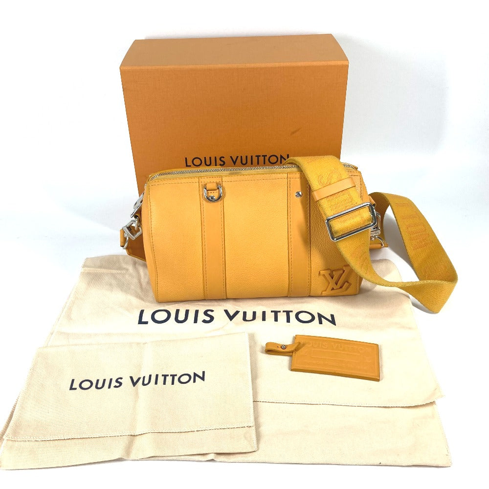 LOUIS VUITTON M21438 LVアエログラム シティ キーポル 2WAY 斜め掛け ショルダーバッグ レザー メンズ