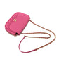 CHANEL AS0138 CC Coco Mark Edge Chain Crossbody Bag, Chain Bag, Shoulder Bag, Calfskin, Pink