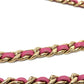 CHANEL AS0138 CC Coco Mark Edge Chain Crossbody Bag, Chain Bag, Shoulder Bag, Calfskin, Pink