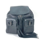 GUCCI 370833 Bamboo Backpack with Fringe and Tassel, Leather, Women's, Black