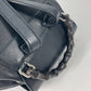GUCCI 370833 Bamboo Backpack with Fringe and Tassel, Leather, Women's, Black
