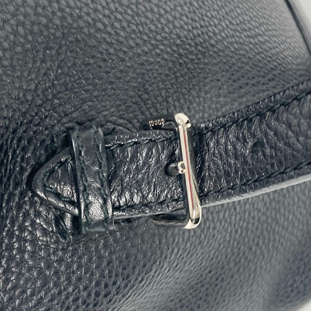 GUCCI 370833 Bamboo Backpack with Fringe and Tassel, Leather, Women's, Black