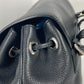 GUCCI 370833 Bamboo Backpack with Fringe and Tassel, Leather, Women's, Black