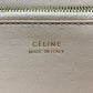 CELINE Long Wallet, Round Zipper, Leather, Women's, Beige
