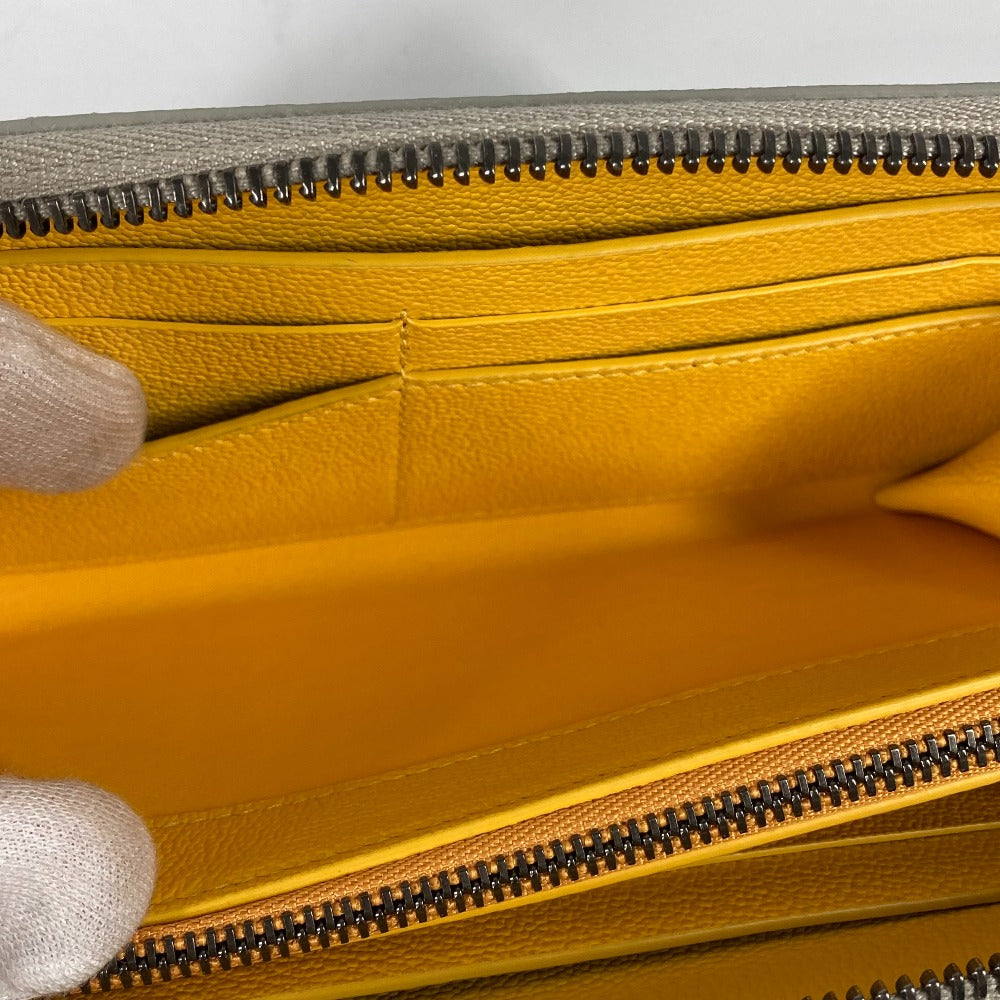 BVLGARI Long Wallet, Bvlgari Bvlgari Logo, Round Zipper, Leather, Women's, Ivory