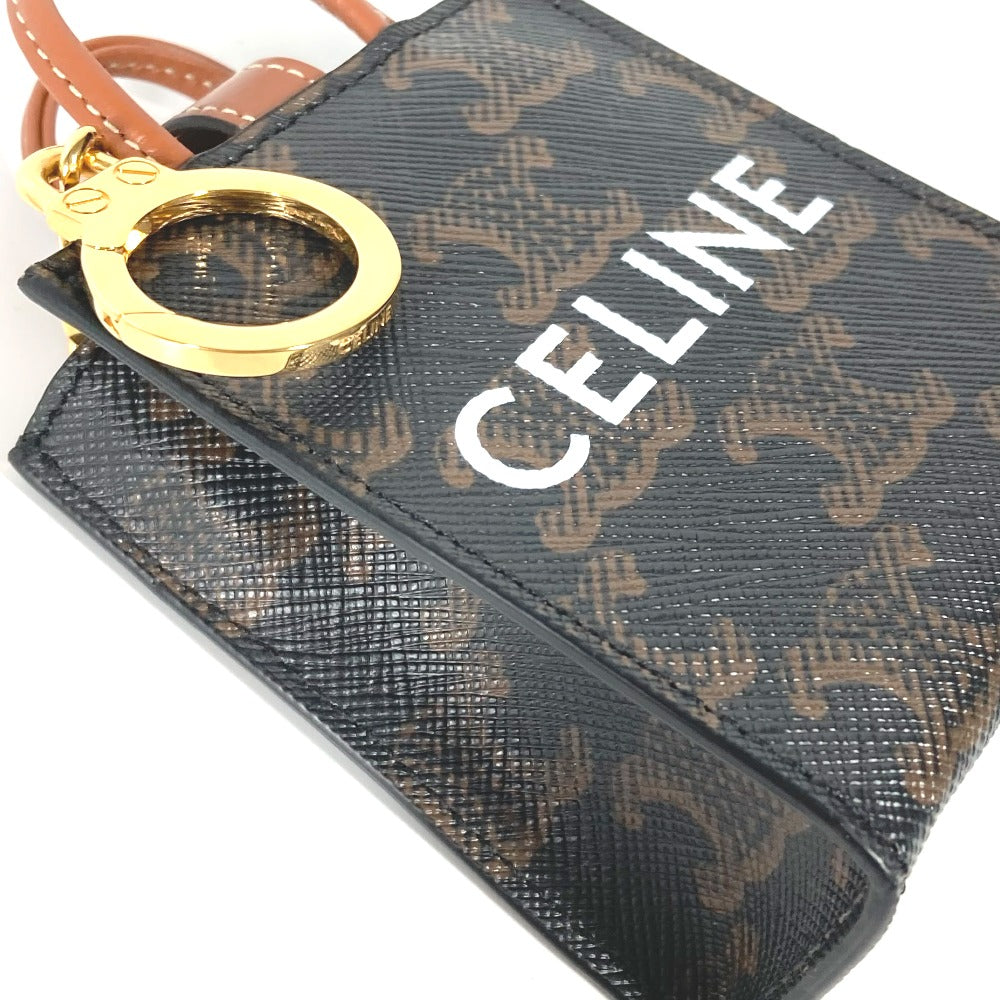 CELINE 10I492CZ1 マイクロバーティカル カバ バッグチャーム キーホルダー レザー レディース - brandshop-reference