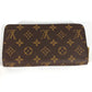 LOUIS VUITTON M41895 モノグラム ジッピーウォレット ラウンドファスナー 長財布 モノグラムキャンバス レディース フューシャ ブラウン
