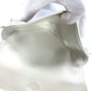 Triangle logo crossbody pochette shoulder bag in white leather for women