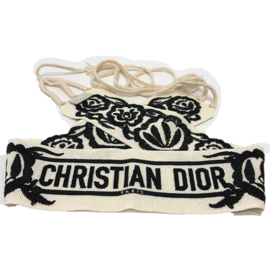 Dior メキシカンフラワーベルト エンブロイダリー ロゴ 刺繍 ベルト キャンバス レディース - brandshop-reference