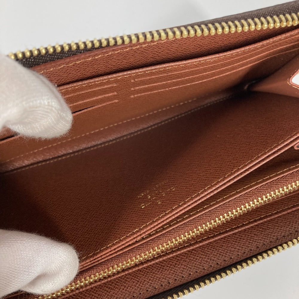 LOUIS VUITTON M42616 モノグラム ジッピーウォレット ラウンドファスナー 長財布 モノグラムキャンバス レディース ブラウン - brandshop-reference