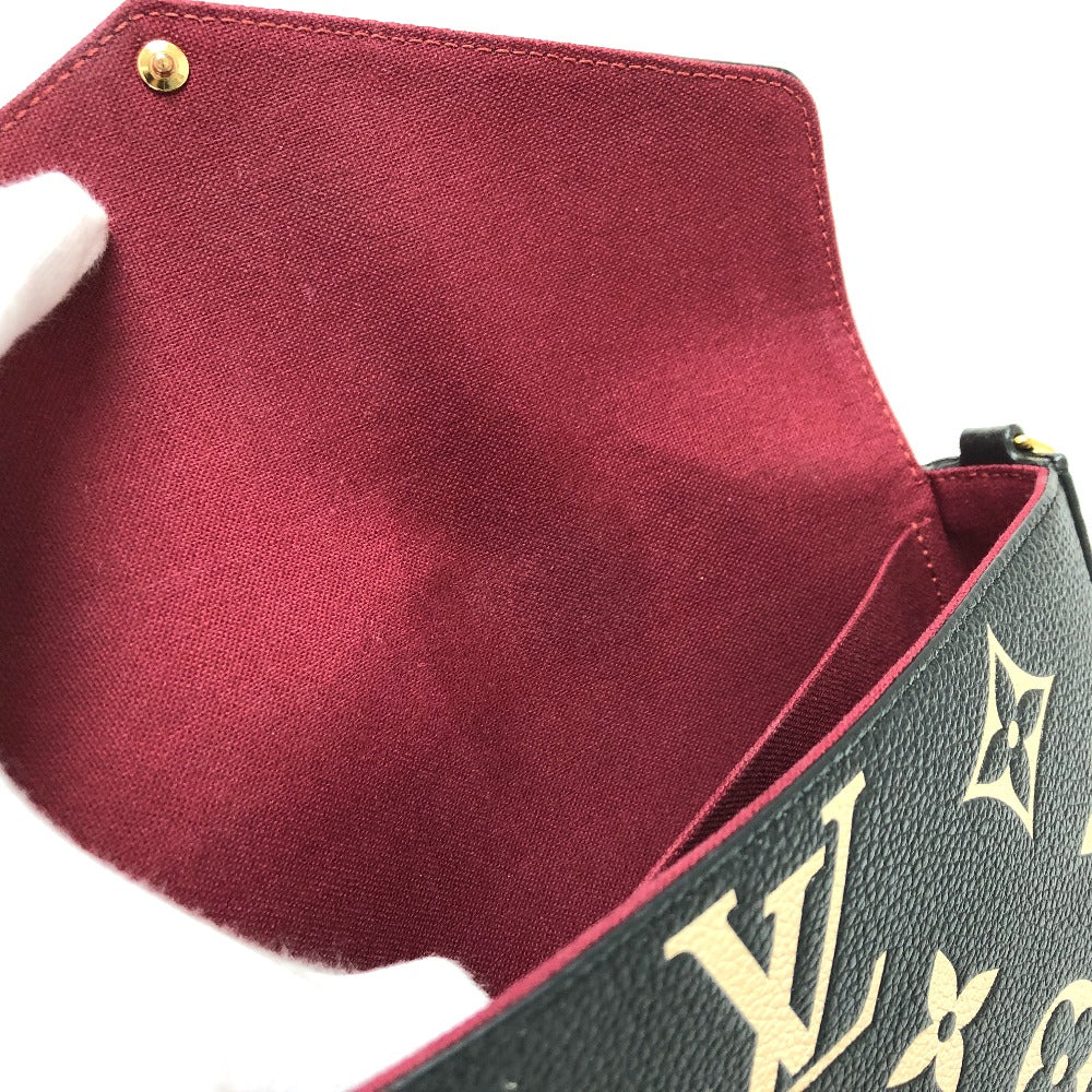 LOUIS VUITTON M80482 モノグラムアンプラント ポシェット・フェリシー チェーンウォレット ショルダーバッグ 長財布 モノグラムアンプラントレザー レディース ブラック - brandshop-reference