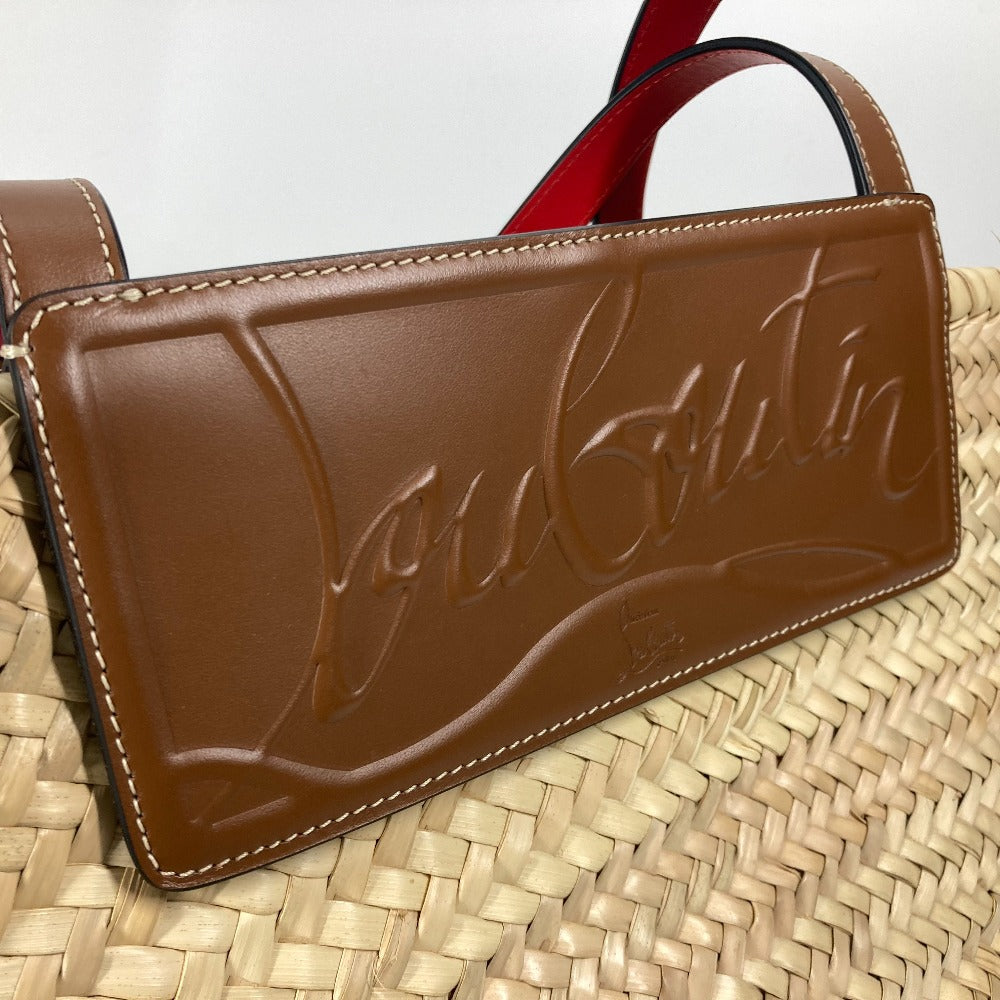 Christian Louboutin 1215220  トートバッグ ルビショア Loubishore  カゴバッグ カバン かごバッグ ショルダーバッグ ラフィア レディース