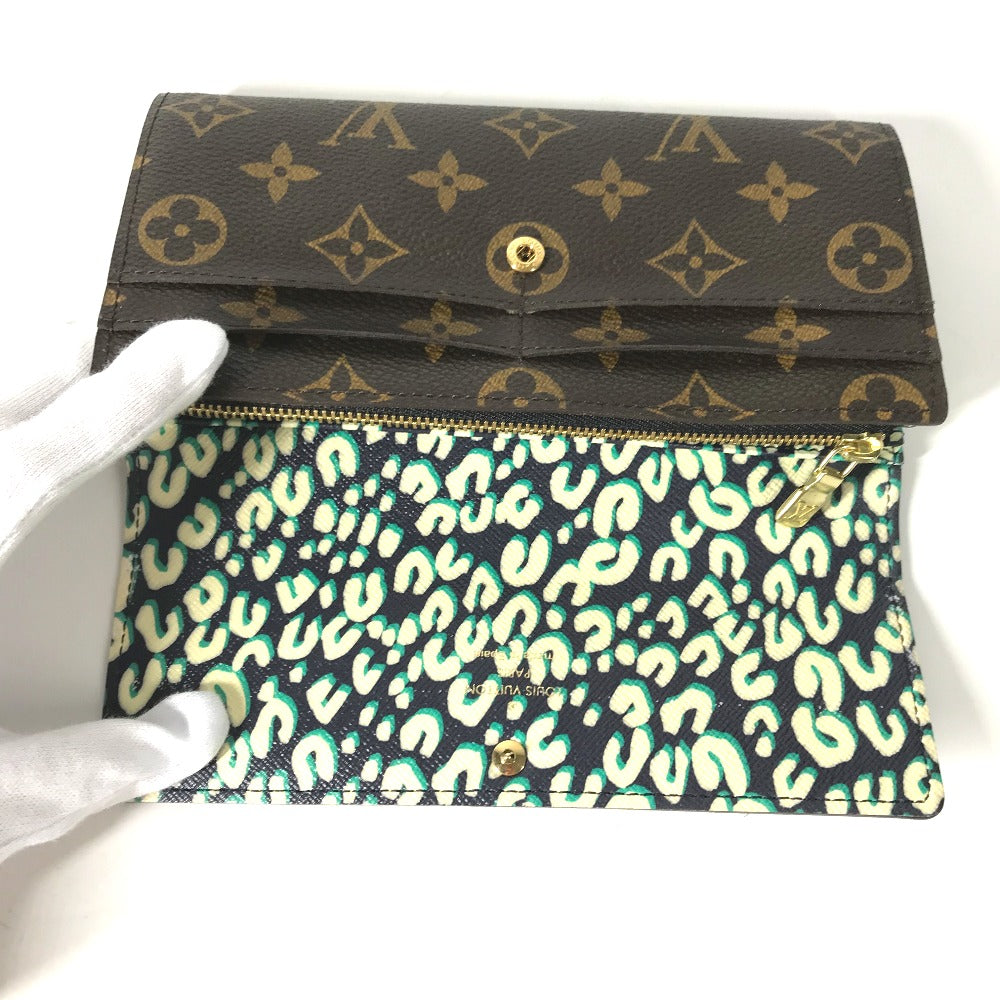 LOUIS VUITTON M60104 モノグラム レオパード  ポルトフォイユ・サラ  2つ折り 長財布 モノグラムキャンバス レディース - brandshop-reference