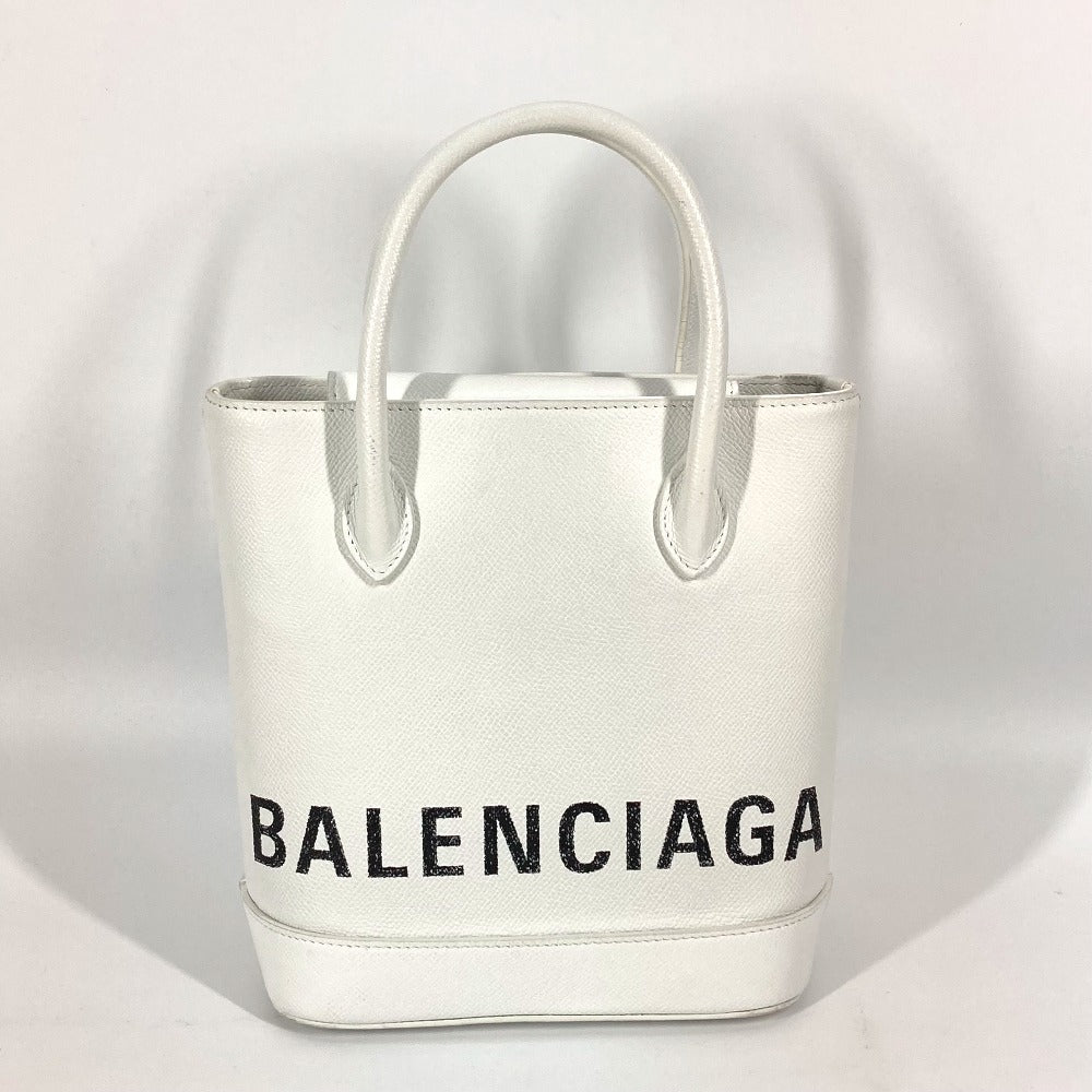 BALENCIAGA 596159 ロゴ ヴィルXXS 2WAY ハンドバッグ トートバッグ 斜め掛け ショルダーバッグ レザー レディース - brandshop-reference