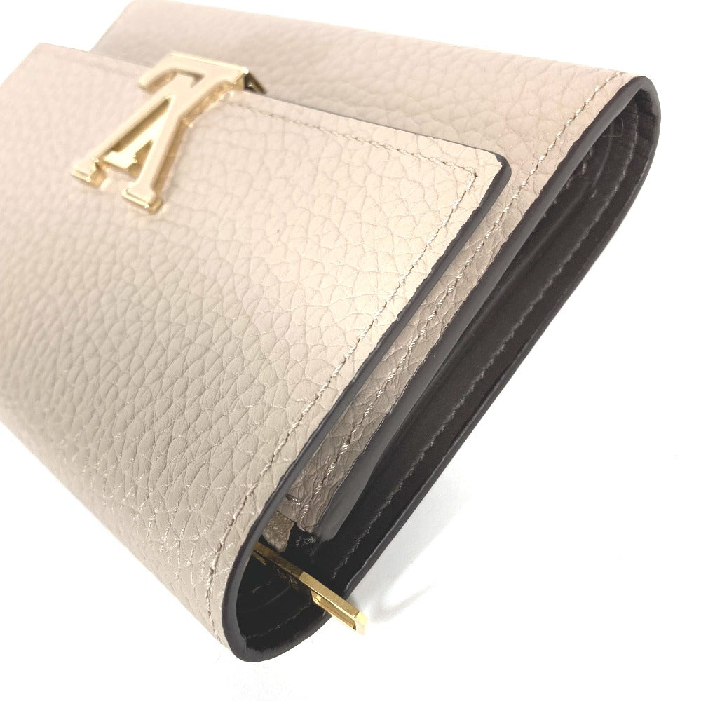 LOUIS VUITTON M62159 ポルトフォイユ・カプシーヌ コンパクト コンパクトウォレット 3つ折り財布 トリヨンレザー レディース ガレ ベージュ - brandshop-reference