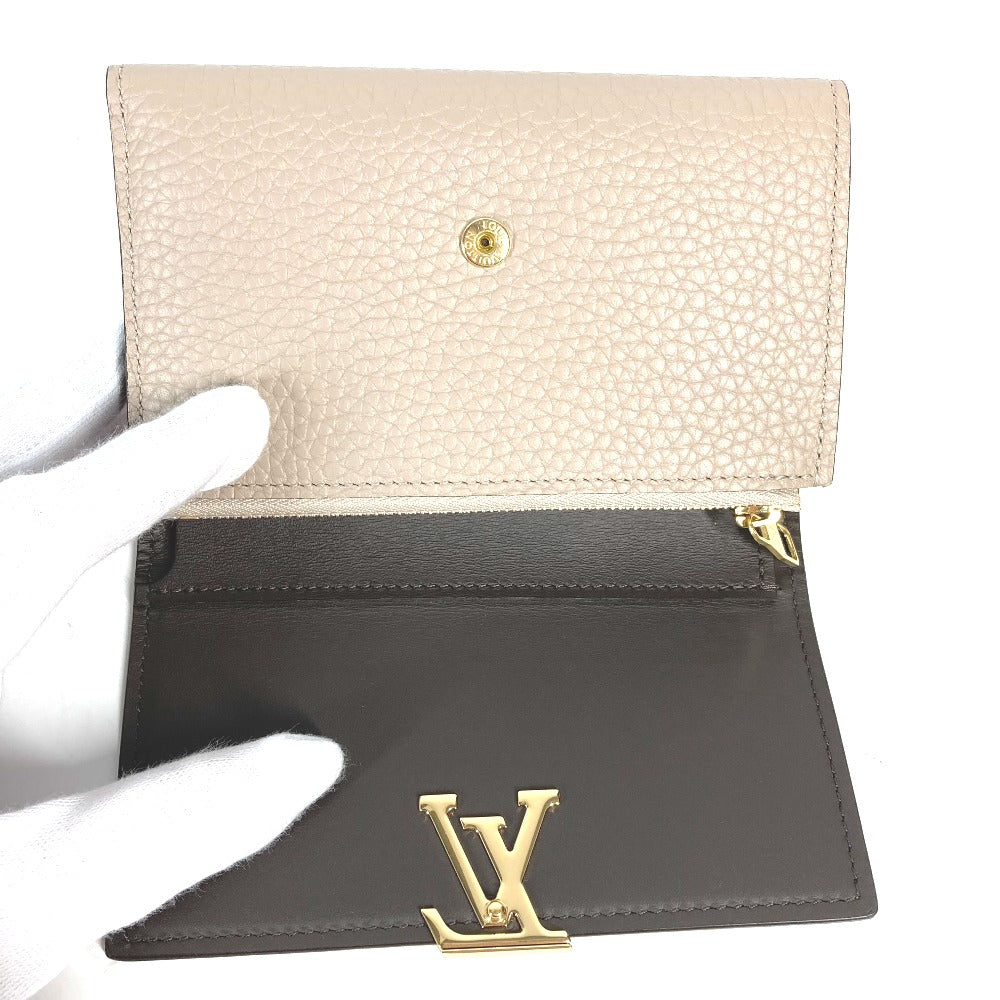 LOUIS VUITTON M62159 ポルトフォイユ・カプシーヌ コンパクト コンパクトウォレット 3つ折り財布 トリヨンレザー レディース ガレ ベージュ - brandshop-reference