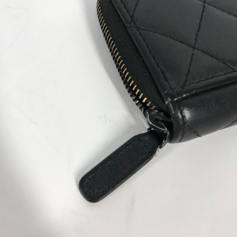 CHANEL AP3179 ソーブラック CC ココマーク マトラッセ フラグメントケース 財布 コインケース レザー レディース - brandshop-reference