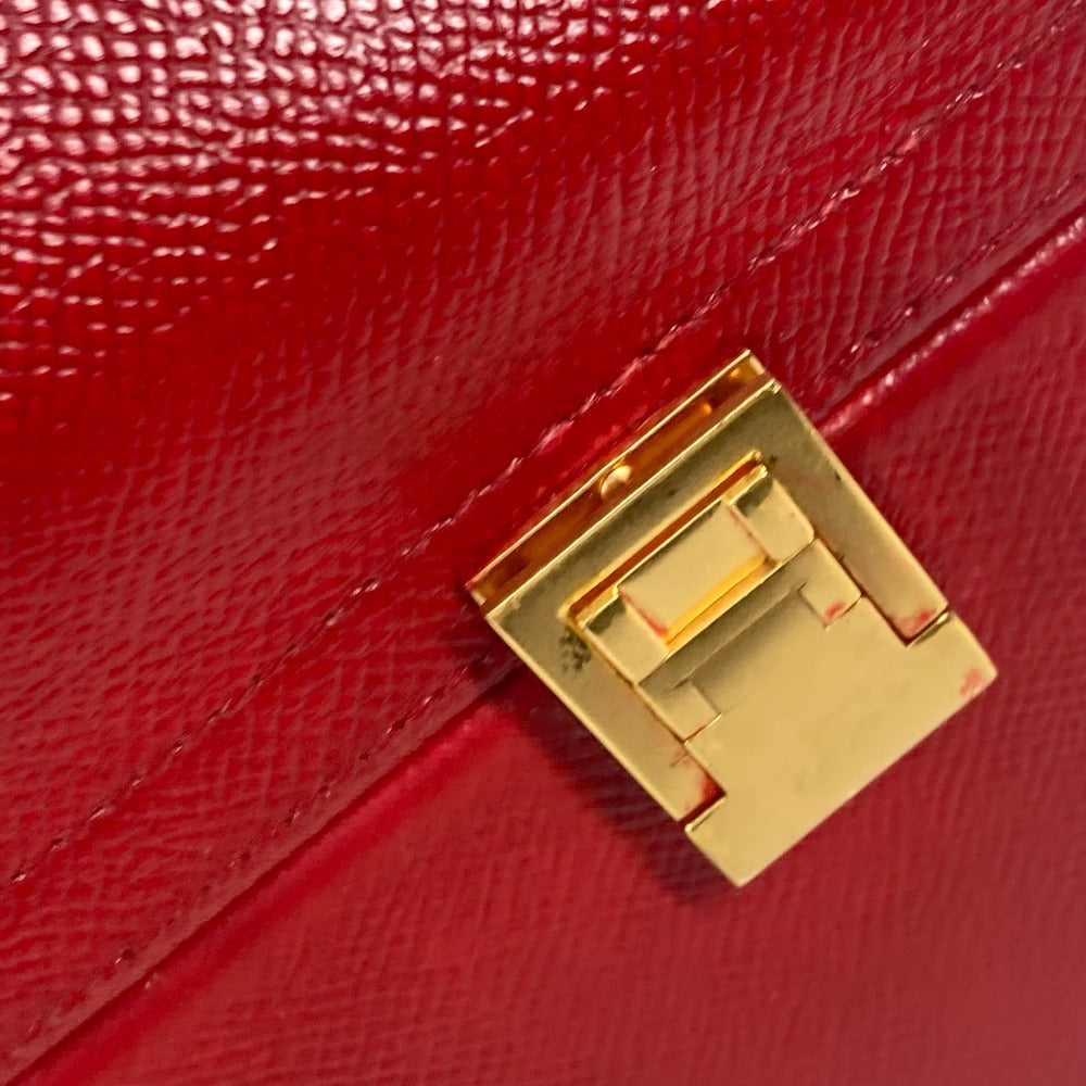HERMES ヴィンテージ マクファーソン カバン ボックス ハンドバッグ クシュベル レディース レッド - brandshop-reference