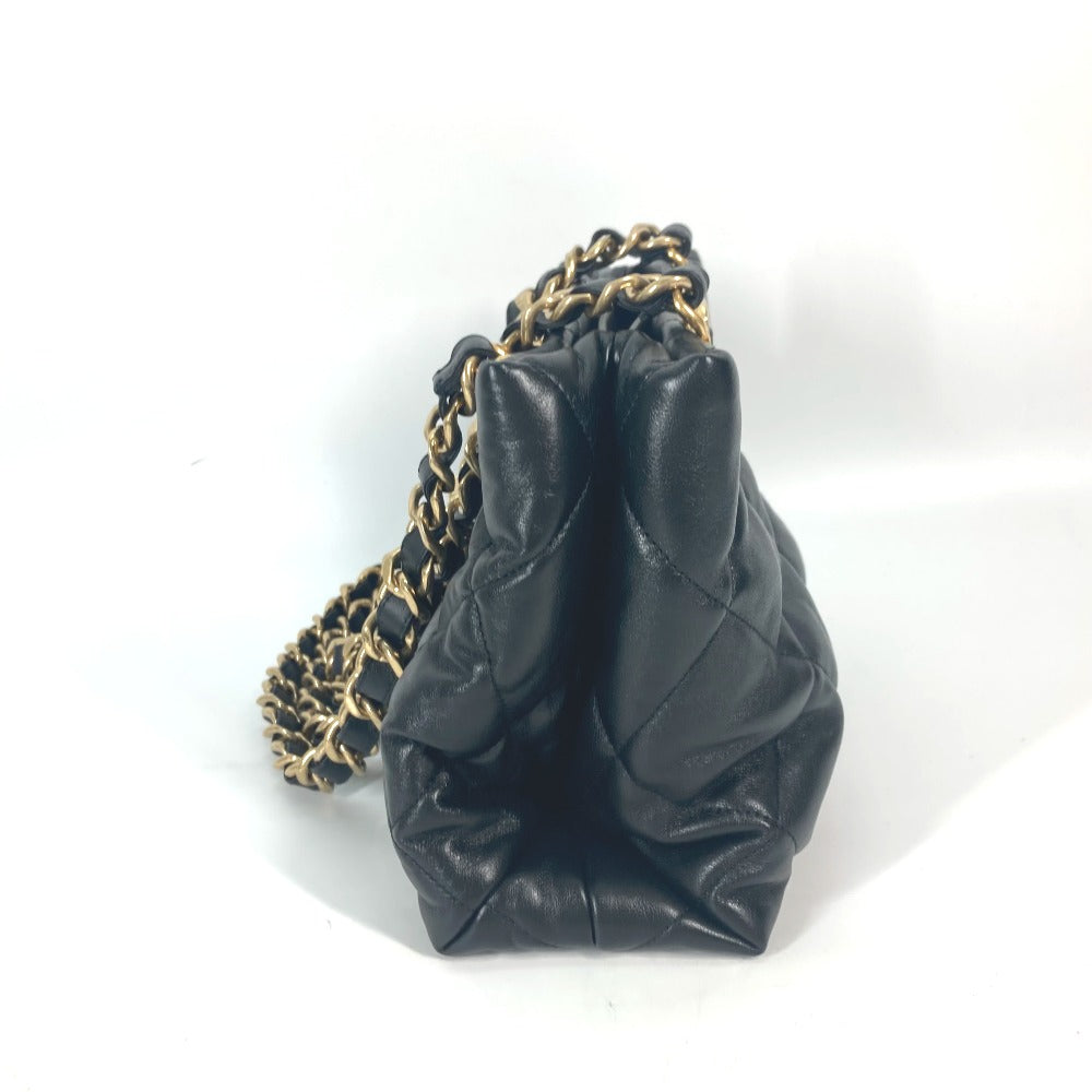 CHANEL AS3502 チェーンバッグ キルティング マトラッセ スモールショッピングバッグ カバン CC ココマーク ショルダーバッグ ラムスキン レディース ブラック - brandshop-reference