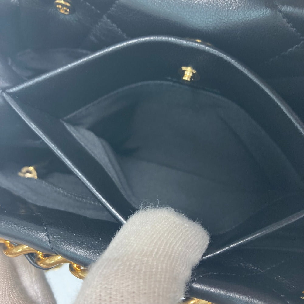 CHANEL AS3502 チェーンバッグ キルティング マトラッセ スモールショッピングバッグ カバン CC ココマーク ショルダーバッグ ラムスキン レディース ブラック - brandshop-reference