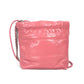 CHANEL AS3980 Chain Chanel 22 Mini Handbag, 2-Way Chain, Crossbody/Shoulder Bag, Calfskin, Pink, Women's