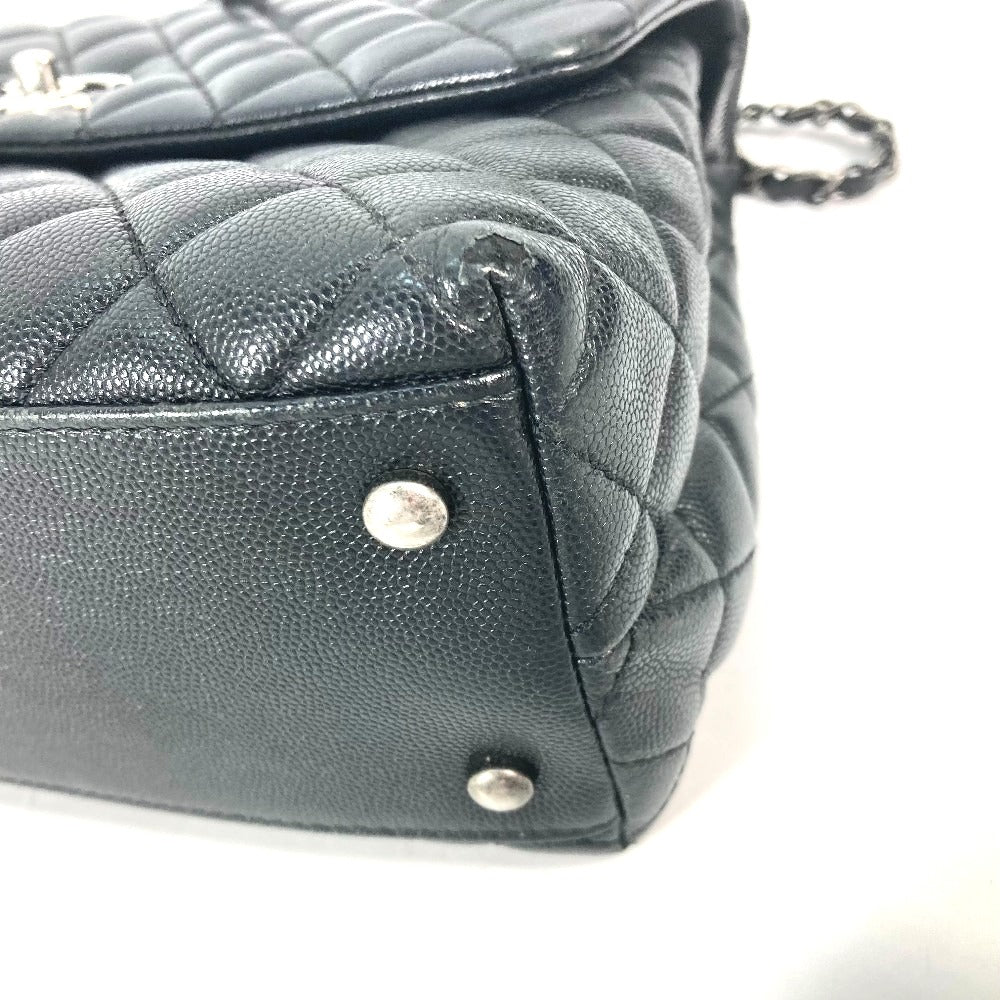 CHANEL A92991 トップハンドル チェーン CC ココマーク キルティング マトラッセ 2WAY ショルダーバッグ 斜め掛け カバン ハンドバッグ キャビアスキン レディース