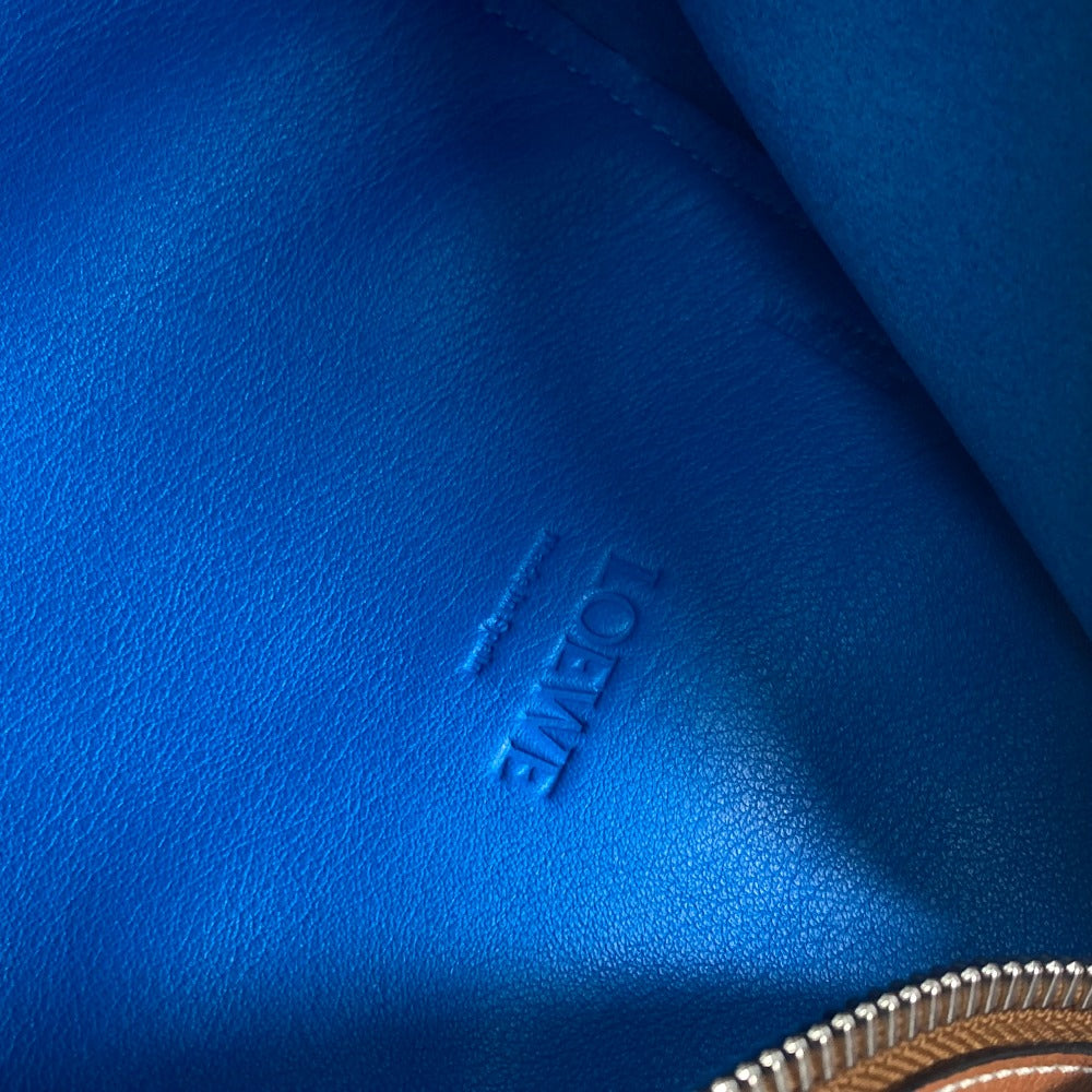 LOEWE カバン バイカラー アントン クロス ショルダーバッグ レザー レディース ブルー - brandshop-reference