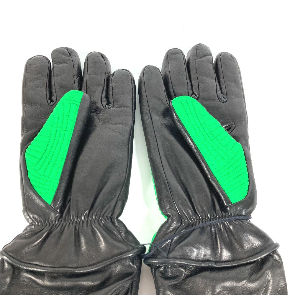 BOTTEGA VENETA 709335 バイカラー グローブ 手袋 レザー/ナイロン メンズ グリーン - brandshop-reference