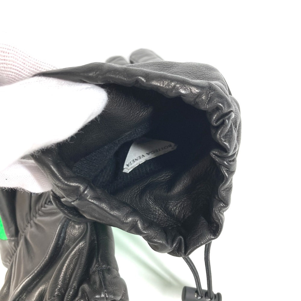 BOTTEGA VENETA 709335 バイカラー グローブ 手袋 レザー/ナイロン メンズ グリーン - brandshop-reference