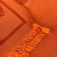 HERMES 馬柄 シュバル 大判 ショール マフラー フリンジ ストール ウール レディース オレンジ - brandshop-reference