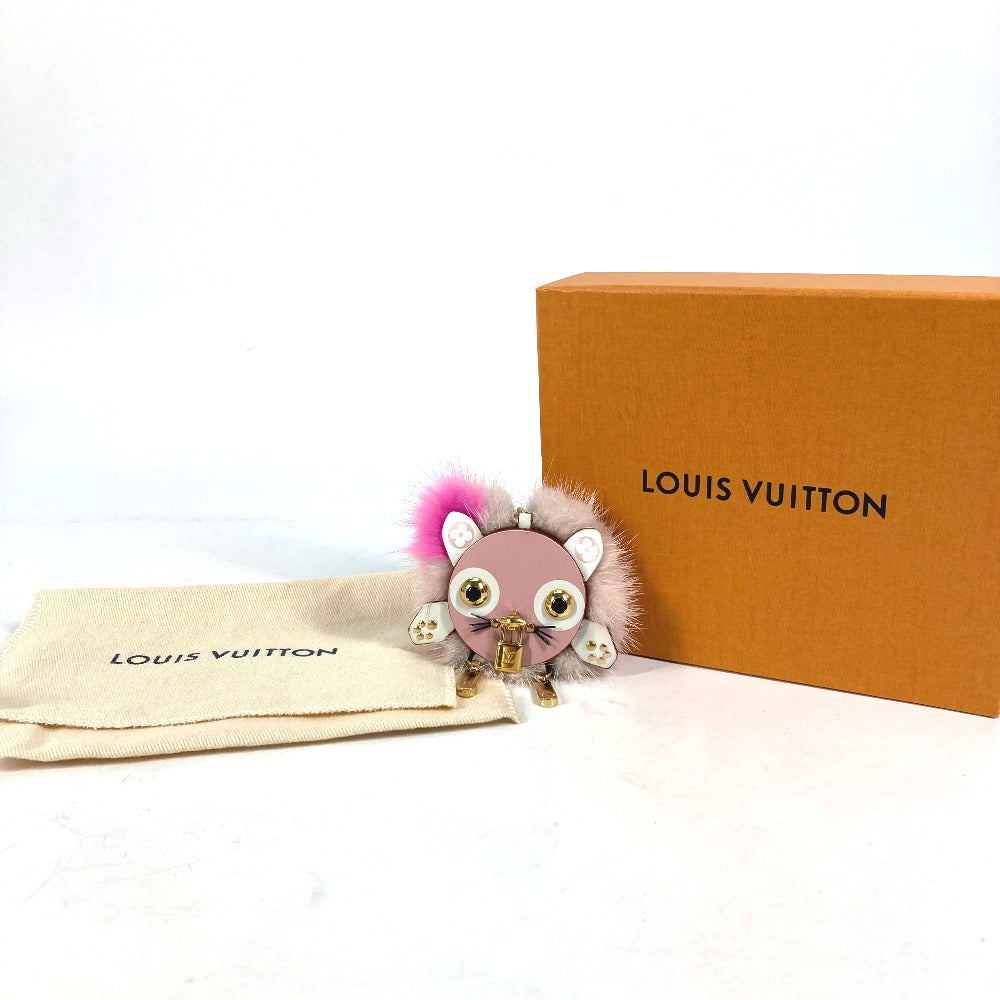 LOUIS VUITTON M63093 ビジューサック ワイルドファー バッグチャーム キーホルダー ファー レディース - brandshop-reference