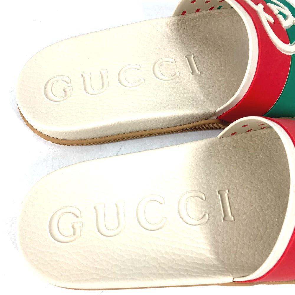 GUCCI 655265 シェリーライン GG プールサンダル フラット 靴 シューズ サンダル ラバー メンズ