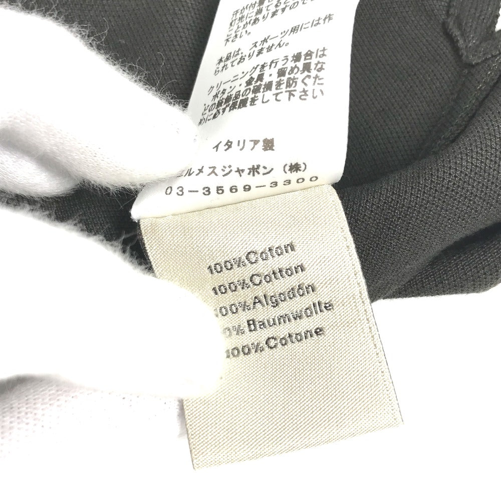 HERMES アパレル 半袖 ポロシャツ サドルステッチ Tシャツ トップス 襟つき ポロシャツ コットン メンズ - brandshop-reference