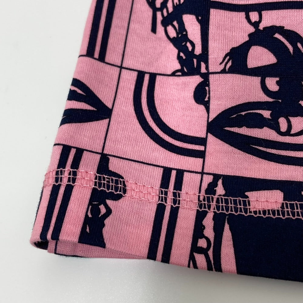 HERMES Apparel Brides de Gala En Desordere Apparel Tops Short Sleeve Cotton T-Shirt Women's Pink
