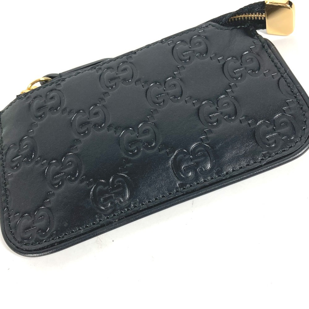 GUCCI 447964 財布 小銭入れ グッチシマ GG キーチェーン付き 小銭入れ 財布 ウォレット キーケース 鍵入れ コインケース シマレザー メンズ - brandshop-reference