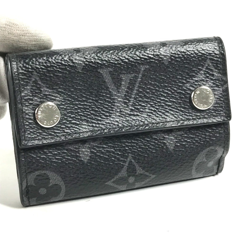 LOUIS VUITTON M67630 モノグラムエクリプス ディスカバリー コンパクト コンパクトウォレット 3つ折り財布 モノグラムエクリプスキャンバス メンズ ブラック - brandshop-reference