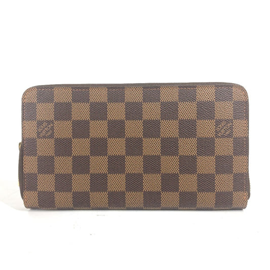 LOUIS VUITTON N60003 ダミエ ジッピーオーガナイザー ロングウォレット ラウンドファスナー 長財布 ダミエキャンバス メンズ