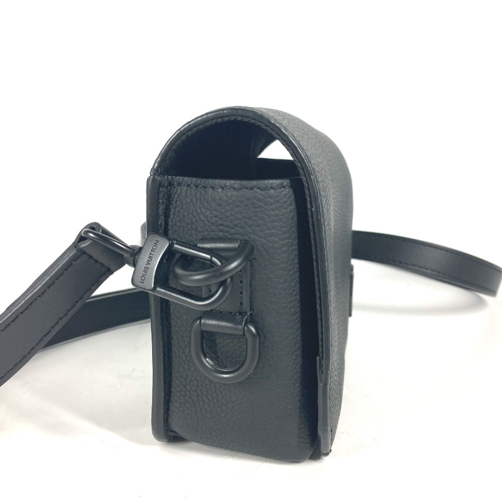 LOUIS VUITTON M82085 LVアエログラム ファストライン・ウェアラブル ウォレット カバン 斜め掛け ポシェット ショルダーバッグ レザー メンズ ブラック