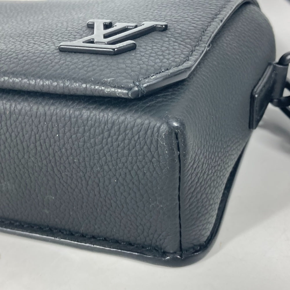 LOUIS VUITTON M82085 LVアエログラム ファストライン・ウェアラブル ウォレット カバン 斜め掛け ポシェット ショルダーバッグ レザー メンズ ブラック