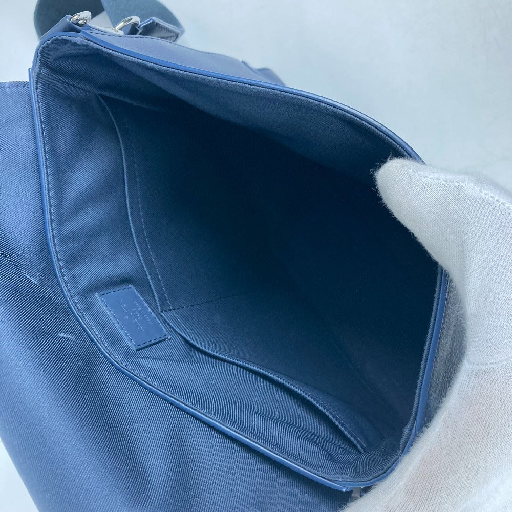 LOUIS VUITTON M21363 LV アエログラム テイクオフ メッセンジャー 斜め掛け カバン フラップ ショルダーバッグ レザー レディース ネイビー