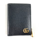 GUCCI 760223 ダブルG ロング ウォレット コンパクトウォレット 2つ折り財布 レザー レディース ブラック
