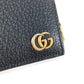GUCCI 760223 ダブルG ロング ウォレット コンパクトウォレット 2つ折り財布 レザー レディース ブラック