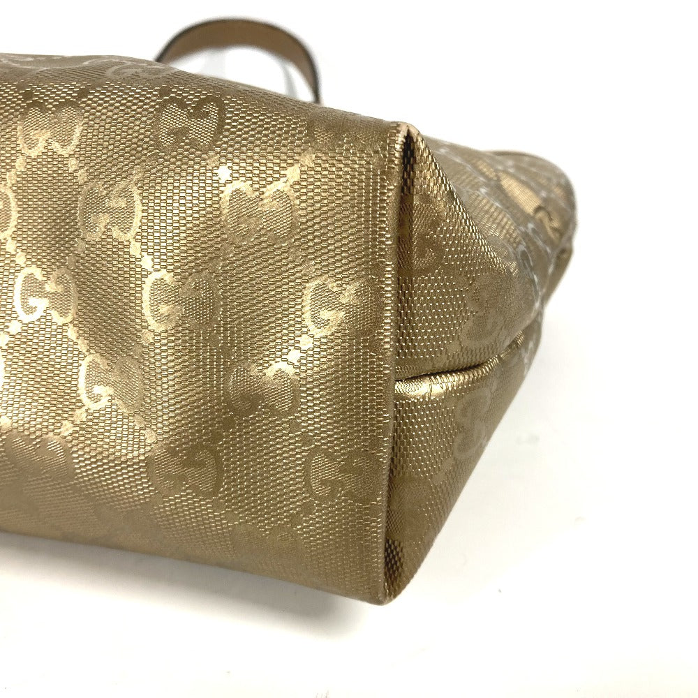 GUCCI 211138 GG インプリメ 肩掛け カバン トートバッグ ショルダーバッグ PVC/レザー メンズ ゴールド