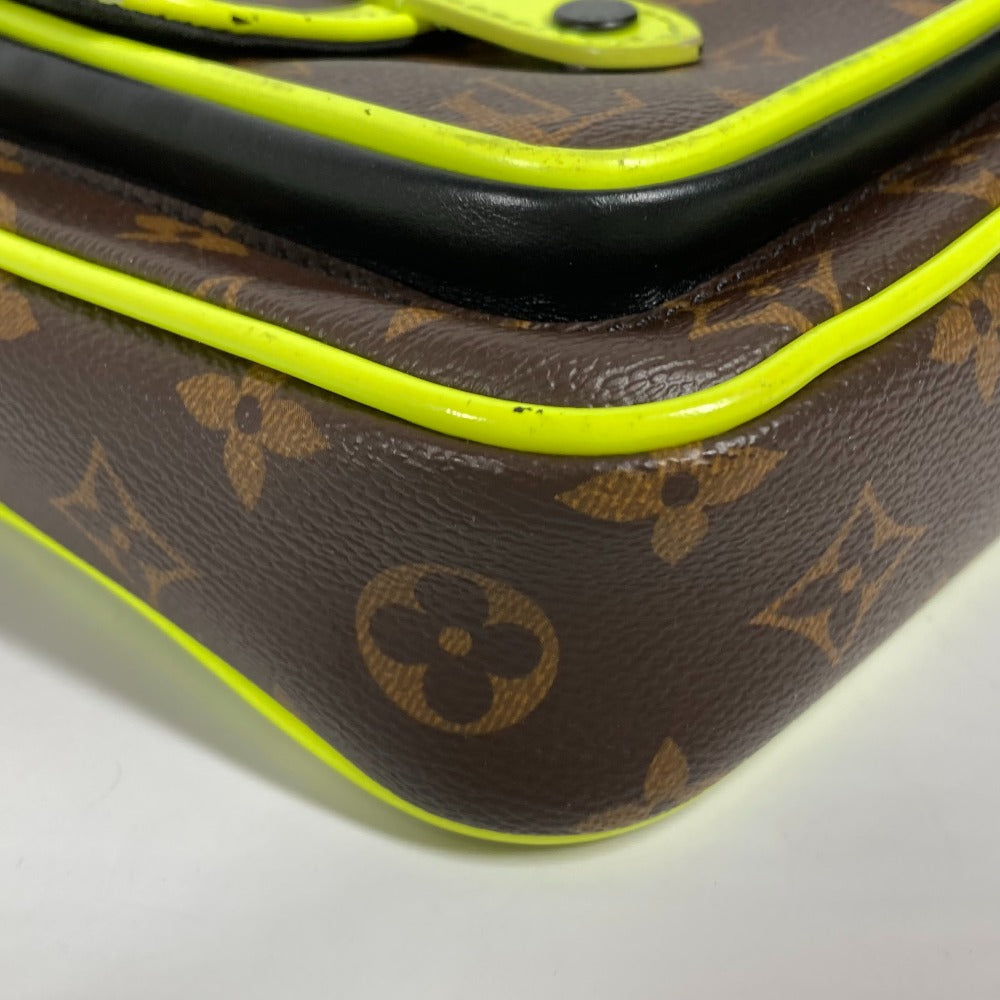 LOUIS VUITTON M80793 モノグラムマカサー クリストファー ウェアラブル ウォレット 斜め掛け ポシェット カバン ショルダーバッグ モノグラムキャンバス メンズ ブラウン