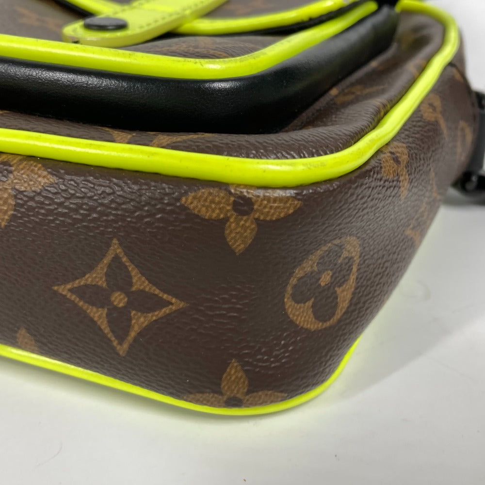 LOUIS VUITTON M80793 モノグラムマカサー クリストファー ウェアラブル ウォレット 斜め掛け ポシェット カバン ショルダーバッグ モノグラムキャンバス メンズ ブラウン